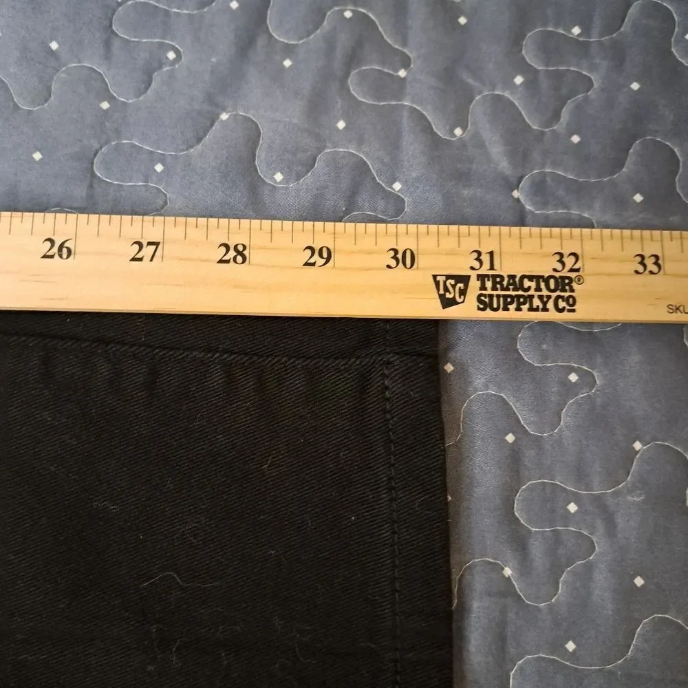 Platform black distressed pants size 32 waist